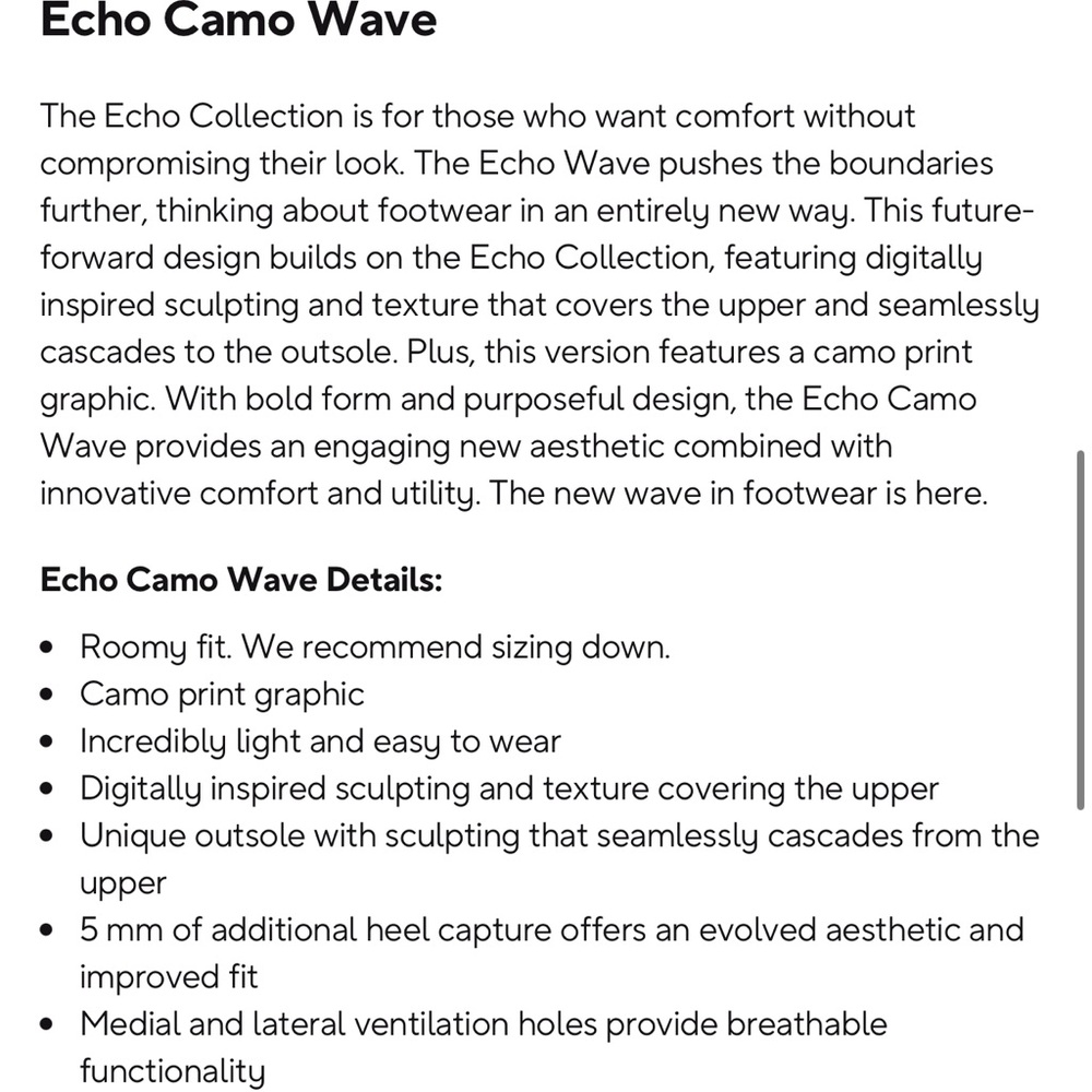 NWT Crocs Echo Camo Wave - Picture 5 of 6